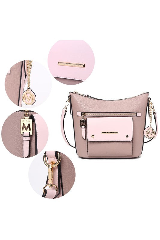 MKF Collection Serenity Color Block Crossbody Bag