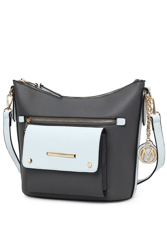 MKF Collection Serenity Color Block Crossbody Bag