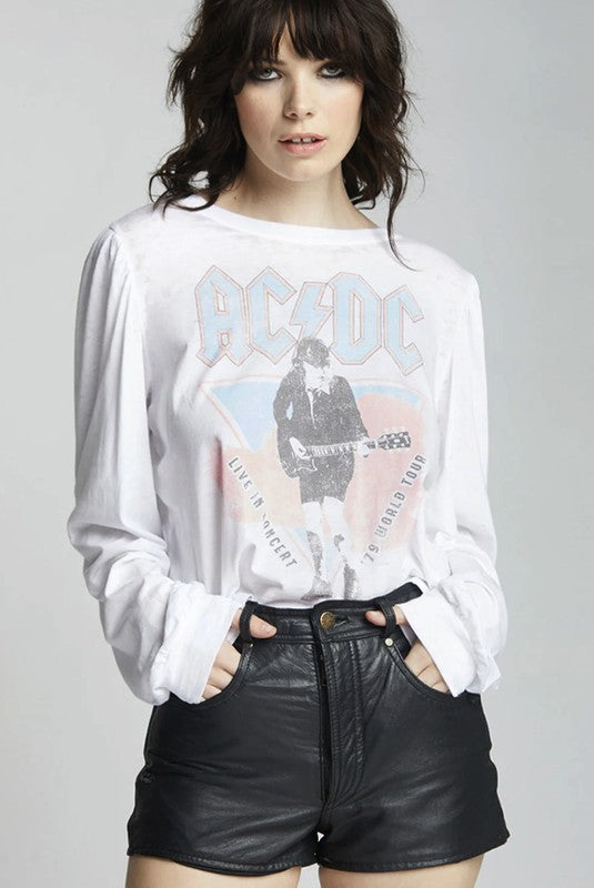 AC/DC 1979 World Tour Puff Sleeve