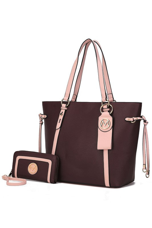 MKF Collection Tote with Wallet & Detachable Set