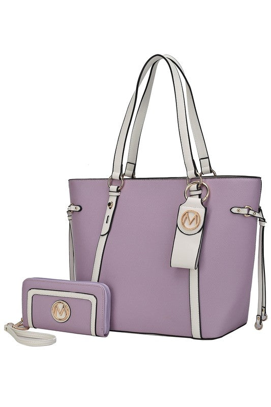 MKF Collection Tote with Wallet & Detachable Set