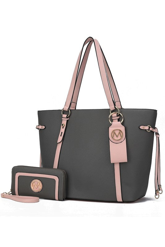 MKF Collection Tote with Wallet & Detachable Set