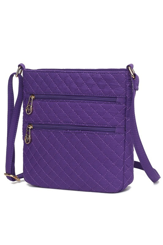 MKF Collection Lainey Quilted Cotton Crossbody Bag