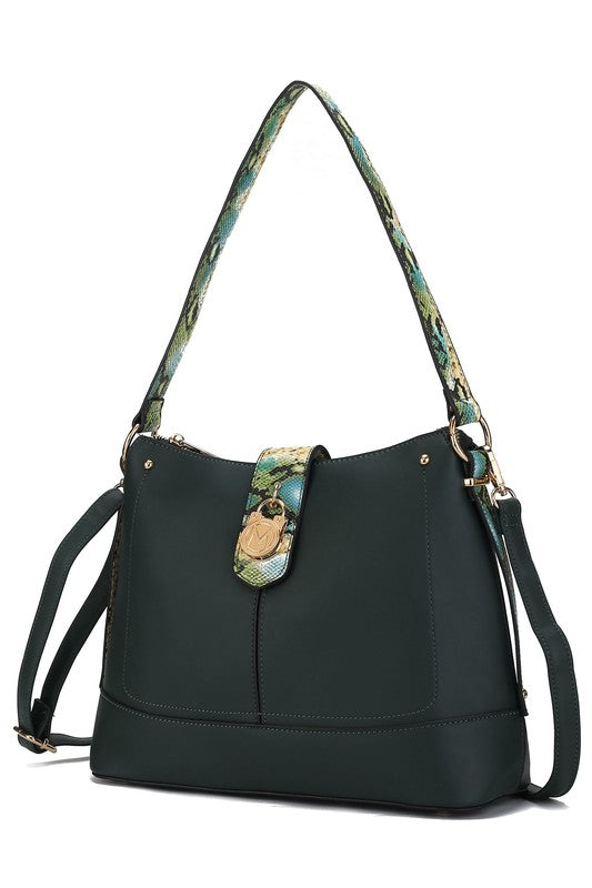 MKF Collection Snake Vegan Leather Shoulder Bag