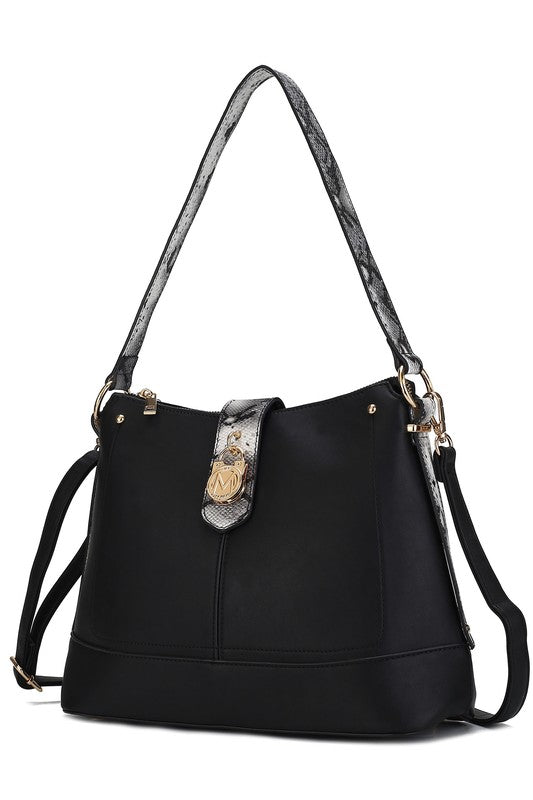 MKF Collection Snake Vegan Leather Shoulder Bag