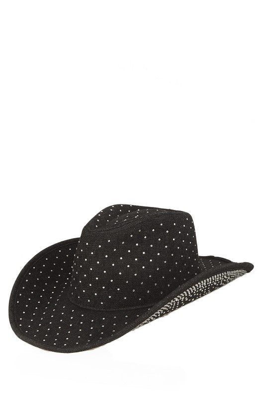 Studded Rhinestone Cowboy Hat