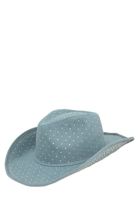 Studded Rhinestone Cowboy Hat