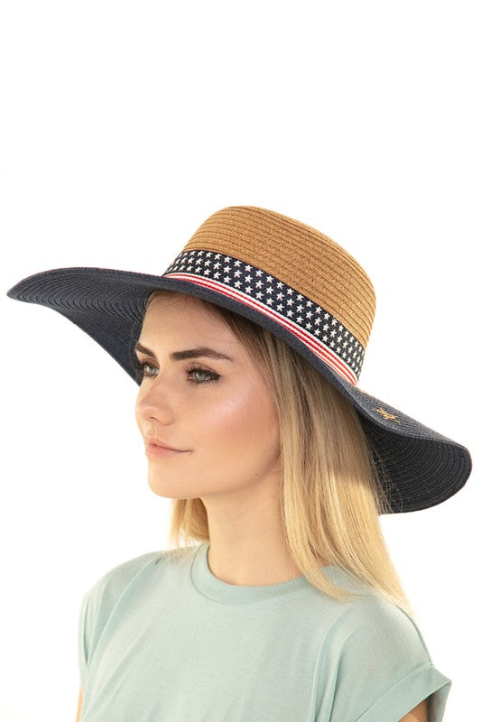 American flag Floppy Hat