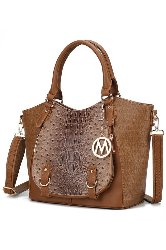 MKF Collection Jacqueline Signature Satchel Bag