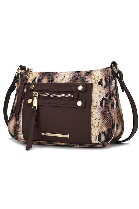 MKF Collection Essie Snake embossed Crossbody