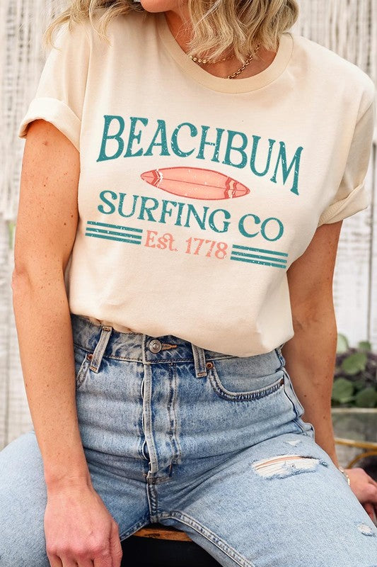 Beach Bum Surfing Co Graphic T Shirts