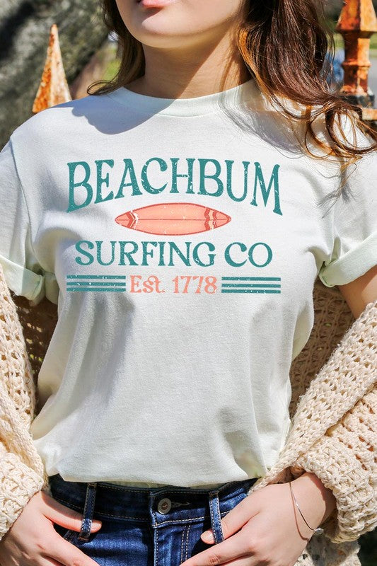 Beach Bum Surfing Co Graphic T Shirts