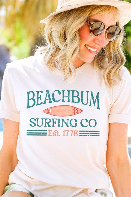 Beach Bum Surfing Co Graphic T Shirts