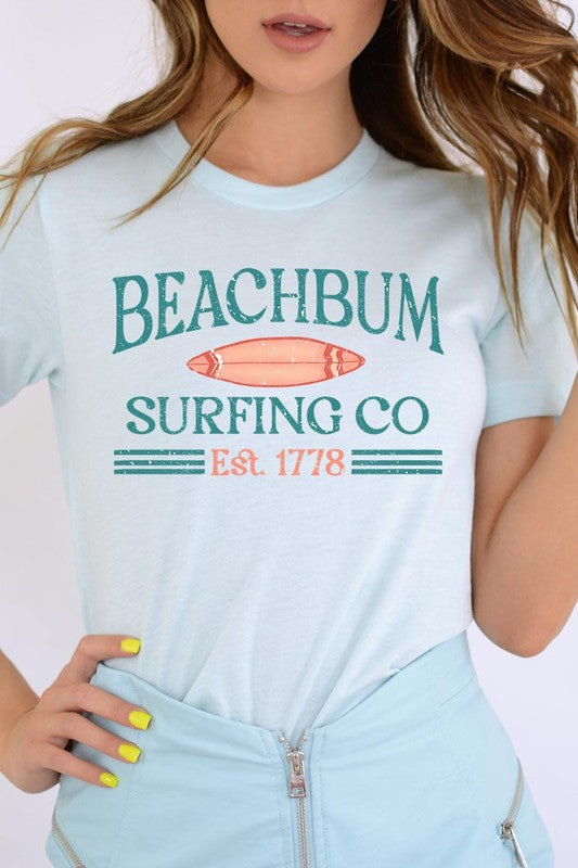 Beach Bum Surfing Co Graphic T Shirts