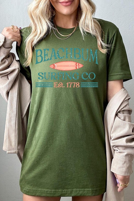 Beach Bum Surfing Co Graphic T Shirts