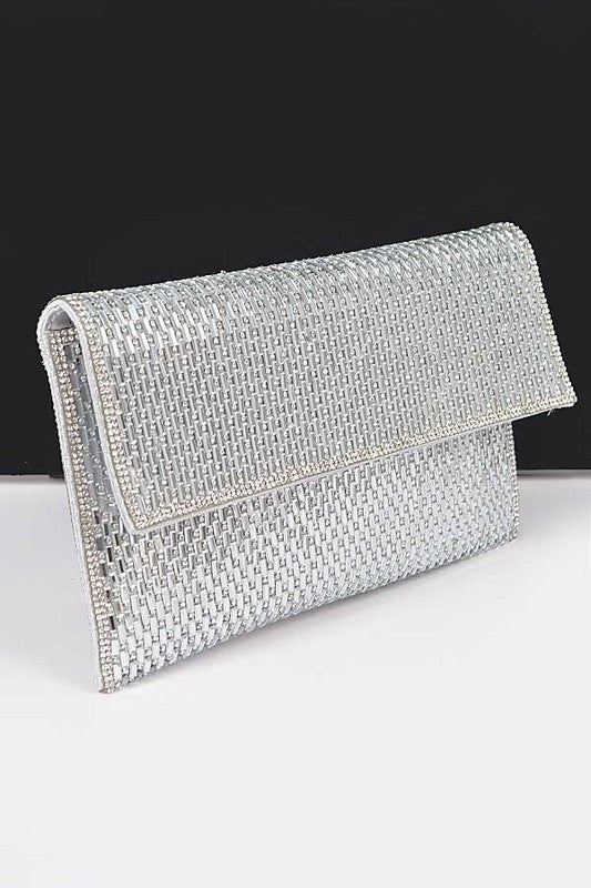 Rhinestone Iconic Envelope Clutch