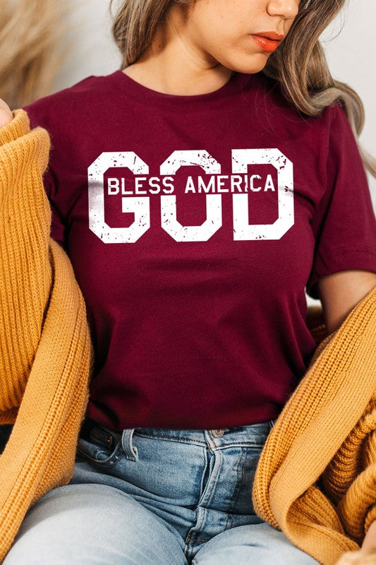God Bless America Graphic T Shirts