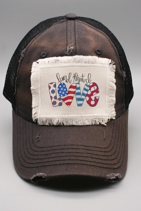 Patriotic Land That I Love Doodle Hat