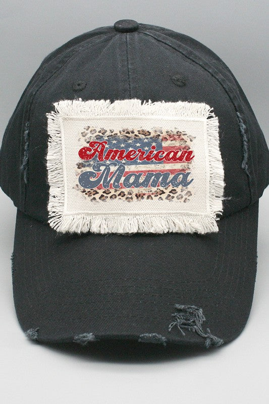 Patriotic Leopard American Mama Block Hat