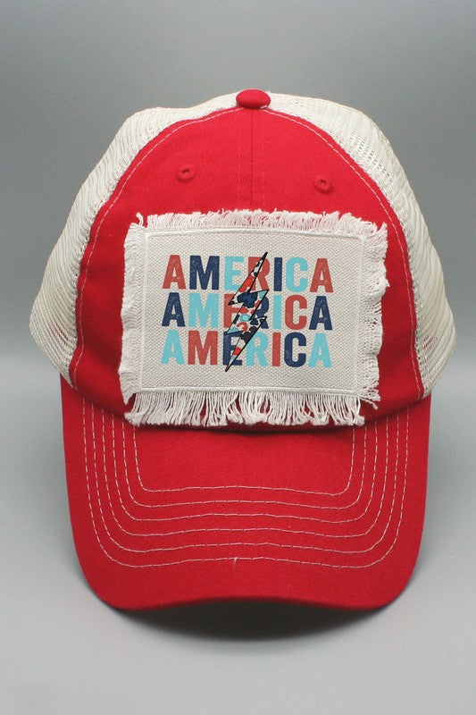 Patriotic America Stack Bolt Hat