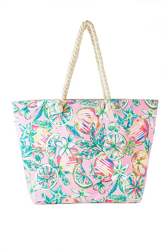 Fun Summer Theme Large Tote Bag