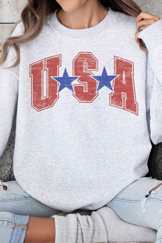 USA STARS OVERSIZED SWEATSHIRT