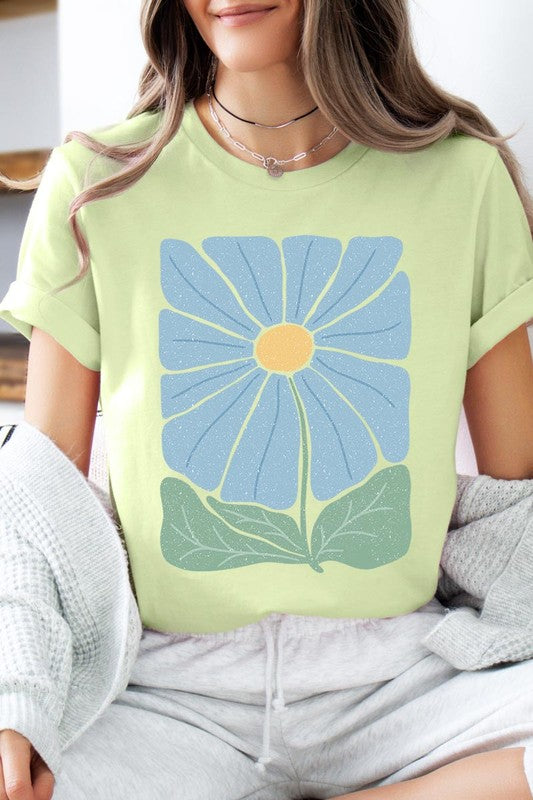 Boho Abstract Floral  Graphic T Shirts