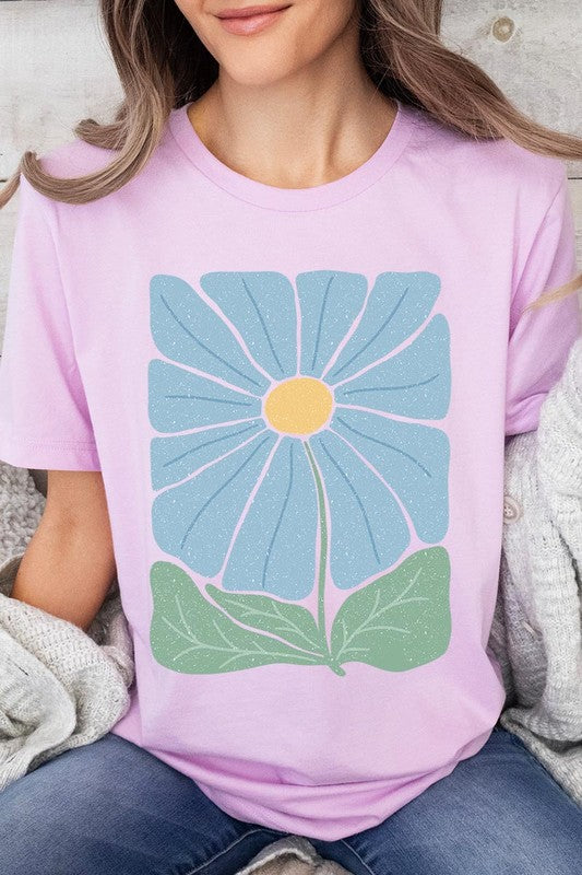 Boho Abstract Floral  Graphic T Shirts