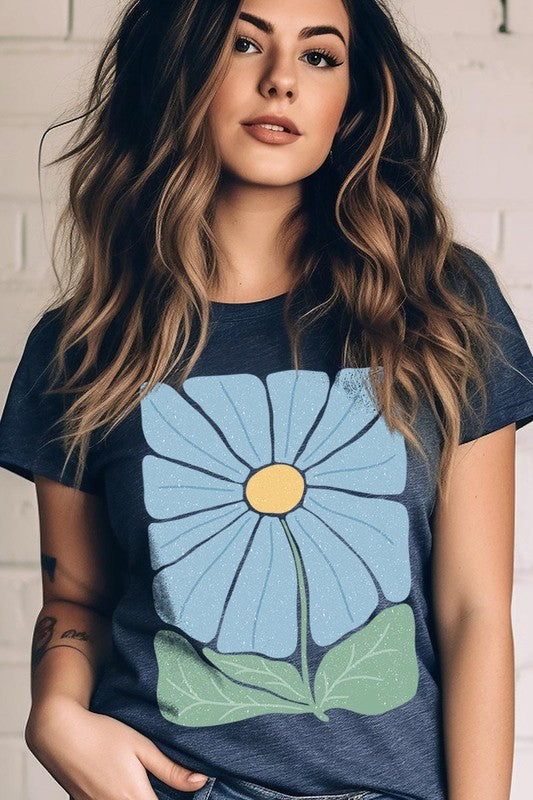 Boho Abstract Floral  Graphic T Shirts