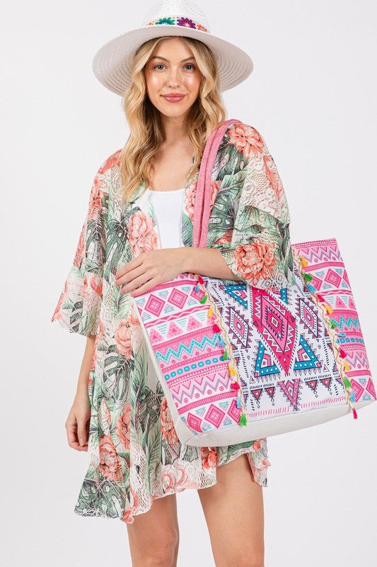 Geometric Pattern Tote Bag