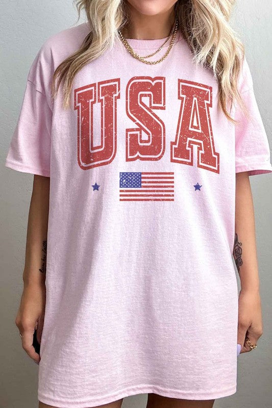 USA OVERSIZED GRAPHIC TEE