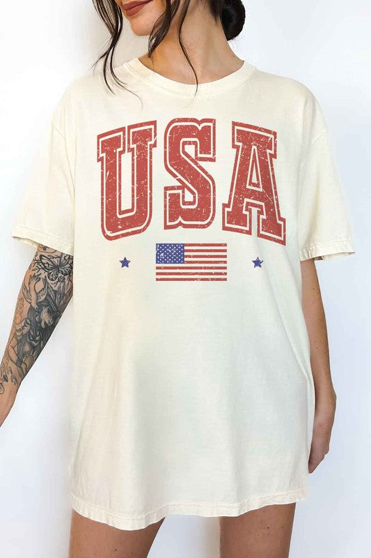 USA OVERSIZED GRAPHIC TEE