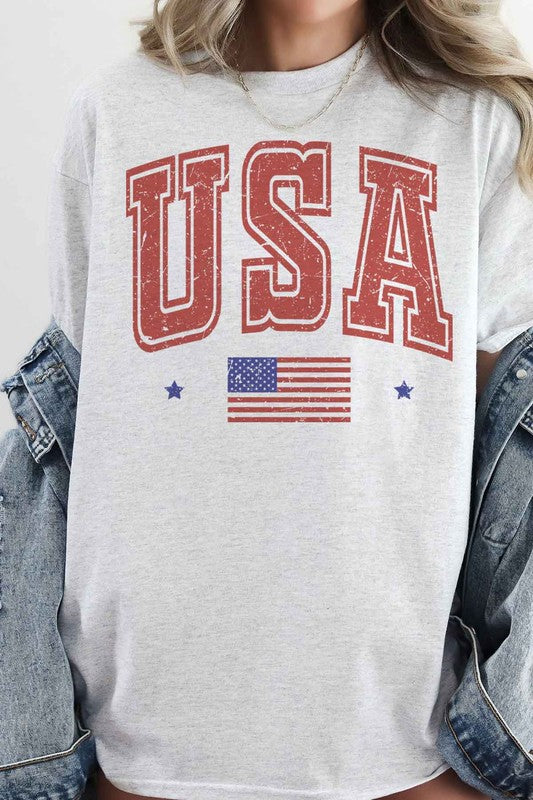 USA OVERSIZED GRAPHIC TEE