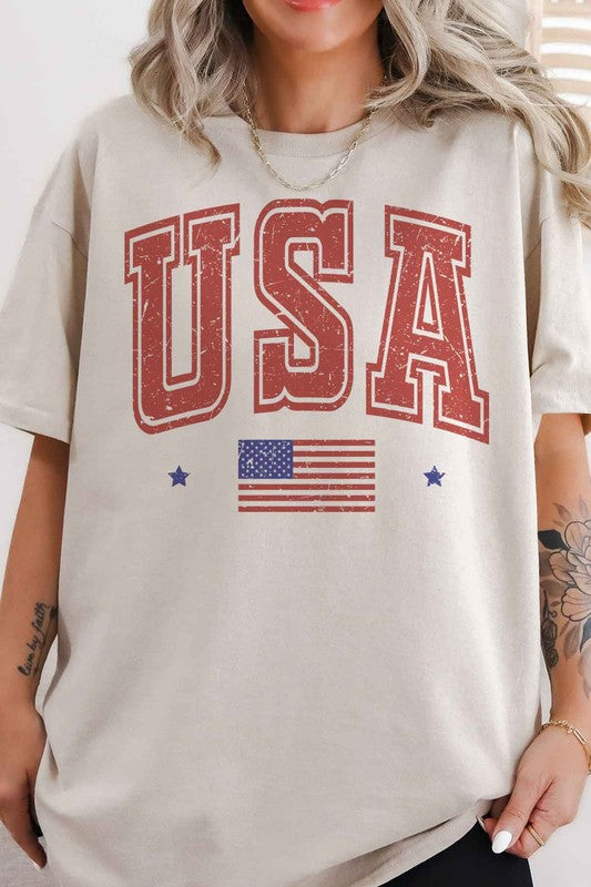 USA OVERSIZED GRAPHIC TEE