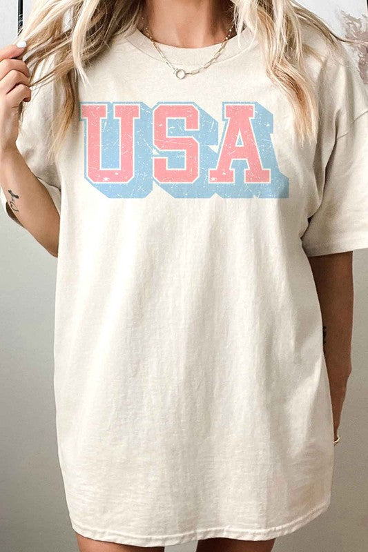 USA OVERSIZED GRAPHIC TEE