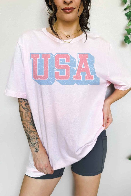 USA OVERSIZED GRAPHIC TEE