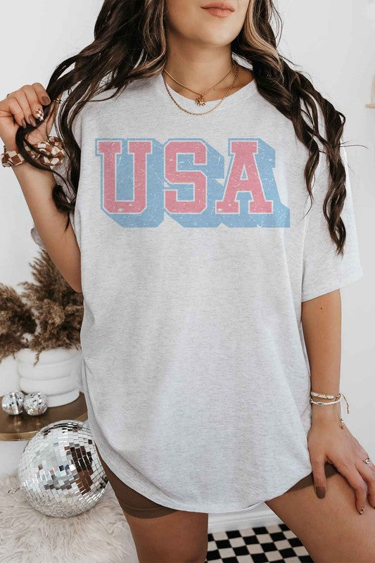 USA OVERSIZED GRAPHIC TEE