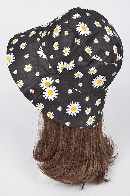 Reversible Daisy Printed Bucket Hat