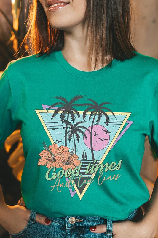 Good Times and Tan Lines Graphic T Shirts