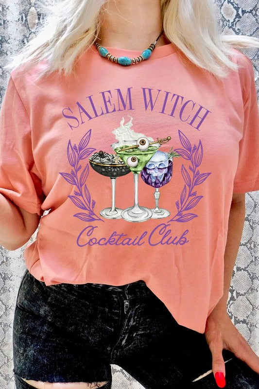 Salem Witchy Cocktail Club Graphic T Shirts