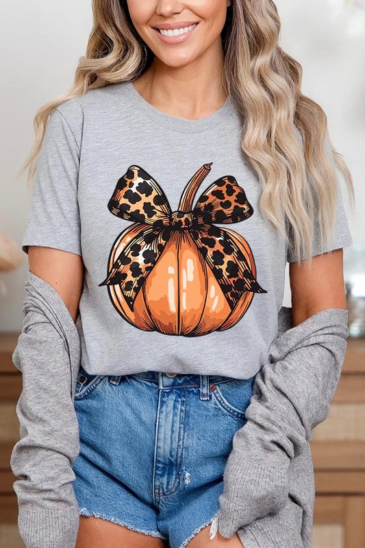 Coquette Bow Pumpkin Graphic T Shirts