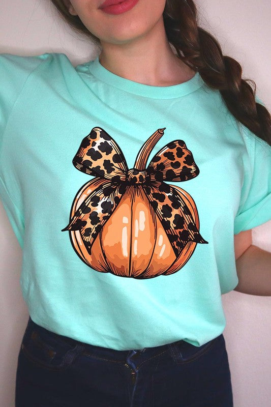 Coquette Bow Pumpkin Graphic T Shirts