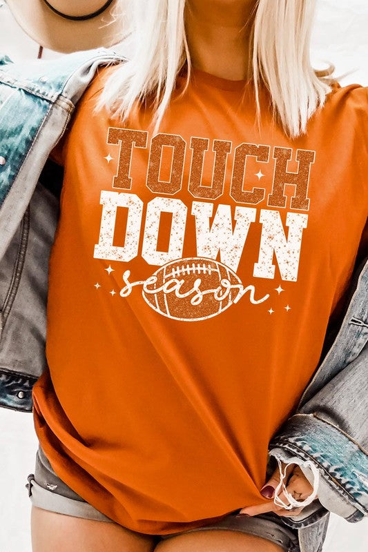 Touchdown Football Season Graphic T Shirts