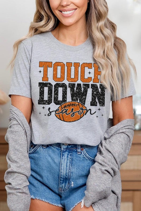 Touchdown Football Season Graphic T Shirts