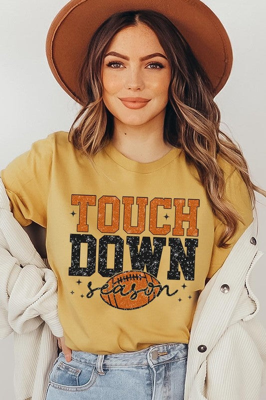 Touchdown Football Season Graphic T Shirts