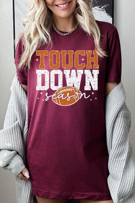 Touchdown Football Season Graphic T Shirts