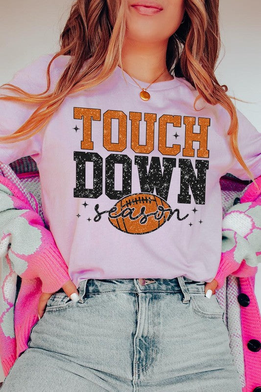 Touchdown Football Season Graphic T Shirts