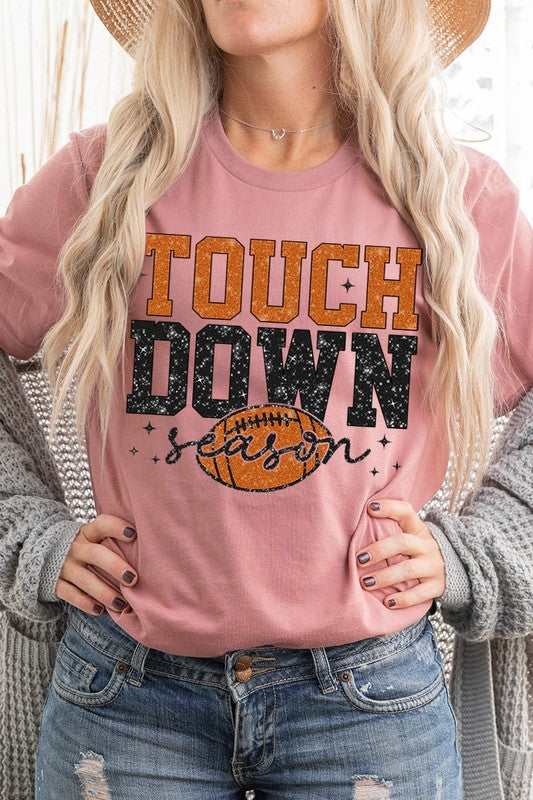 Touchdown Football Season Graphic T Shirts