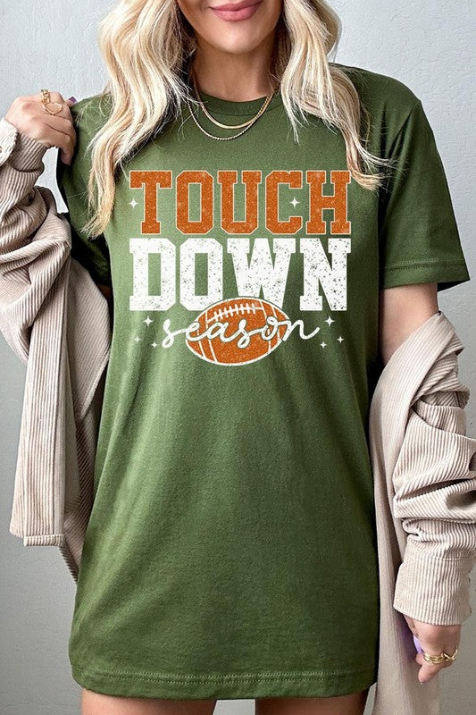 Touchdown Football Season Graphic T Shirts