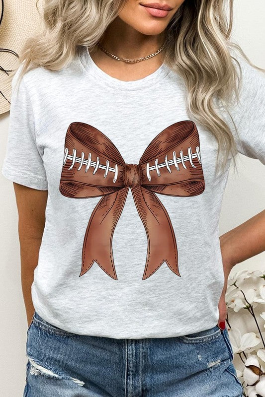 Coquette Football Bow Graphic T Shirts